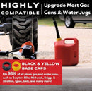 3pk Gas Spout Replacement Replace Old Gas Can Fill Kit Fuel Diesel Water black