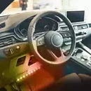 Monster LED Bluetooth Sound-Reactive Multi-Color Car Interior Lights, 4-Pack of 10.5" Strips