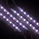 Monster LED Bluetooth Sound-Reactive Multi-Color Car Interior Lights, 4-Pack of 10.5" Strips